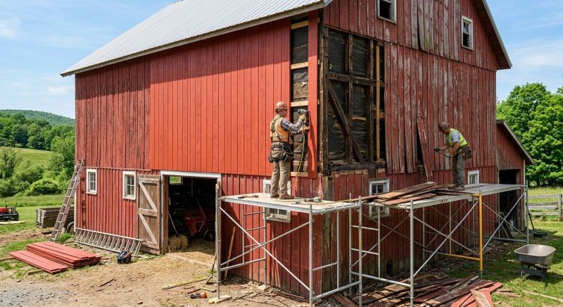 Barn Siding Replacement in Sugar Valley, GA