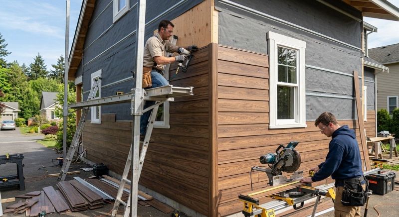 Faux Wood Siding Installation in Rome, GA