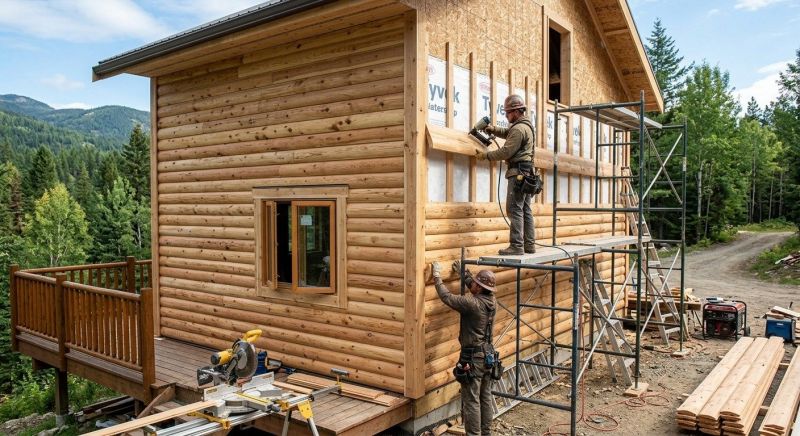 Log Siding Installation in Canton, GA