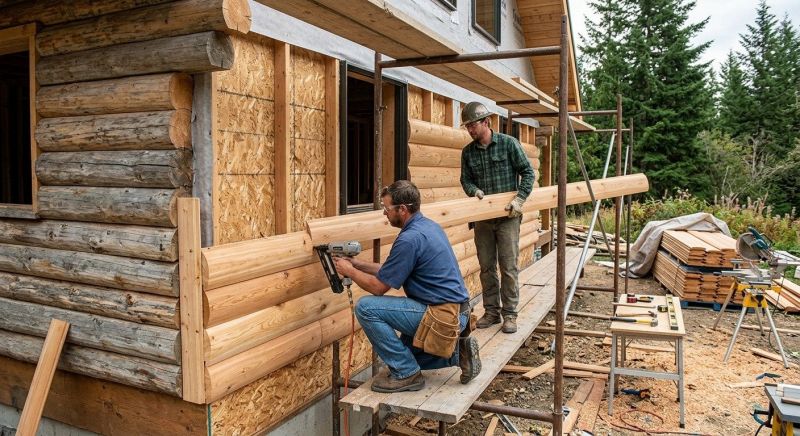 Log Siding Installation in Canton, GA