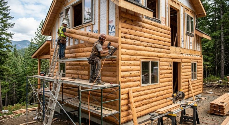 Log Siding Installation in Lindale, GA