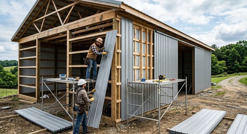 Pole Barn Siding Installation in Adairsville, GA