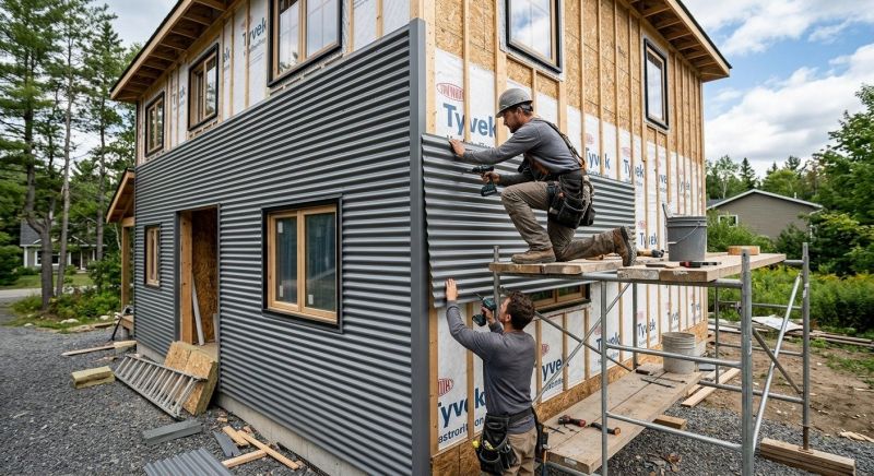 Corrugated Siding Installation
